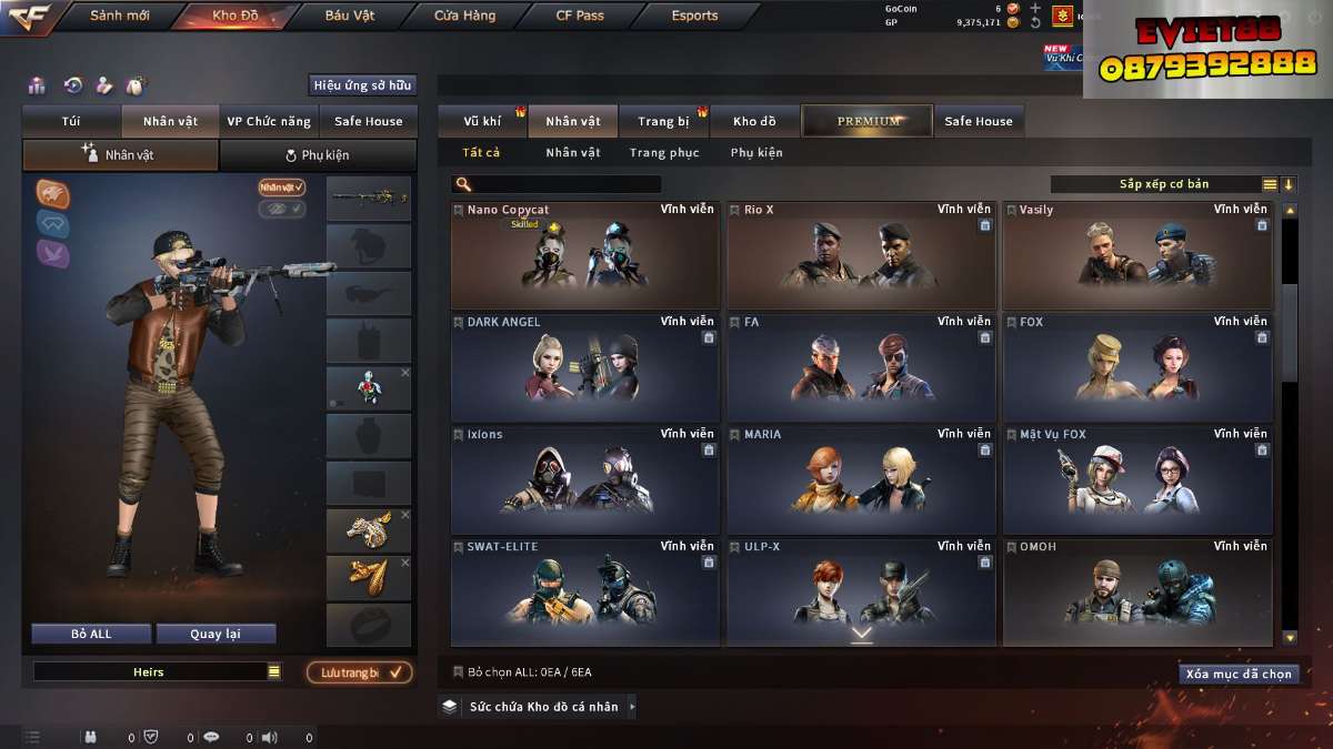 shop acc cf uy tin gia re